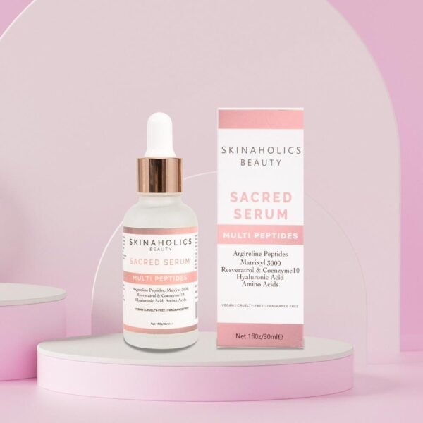 Sacred Serum Muti Performance Peptide Serum Matrixyl 3000 Argireline Hyaluronic Acid Resveratrol Q10 30ML - The World's Best Online Tretinoin Store