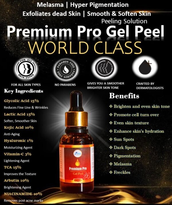 Pro Peel 15% TCA 10% Glycolic Acid Lactic Acid 15% Vitamin C 5% Kojic Acid 10% Arbutin 10% Niacinamide 10% Hyaluronic Acid 1% 30ml.#JN - The World's Best Online Tretinoin Store