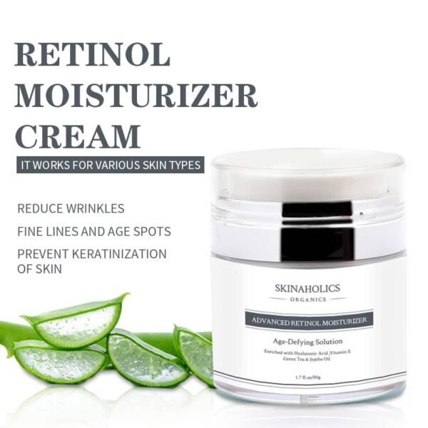 2.5% Retinol Moisturizer+Hyaluronic Acid Jojoba Oil Vitamin E Green Tea Aloe Vera Coconut Oil, Glycerine 50G - The World's Best Online Tretinoin Store