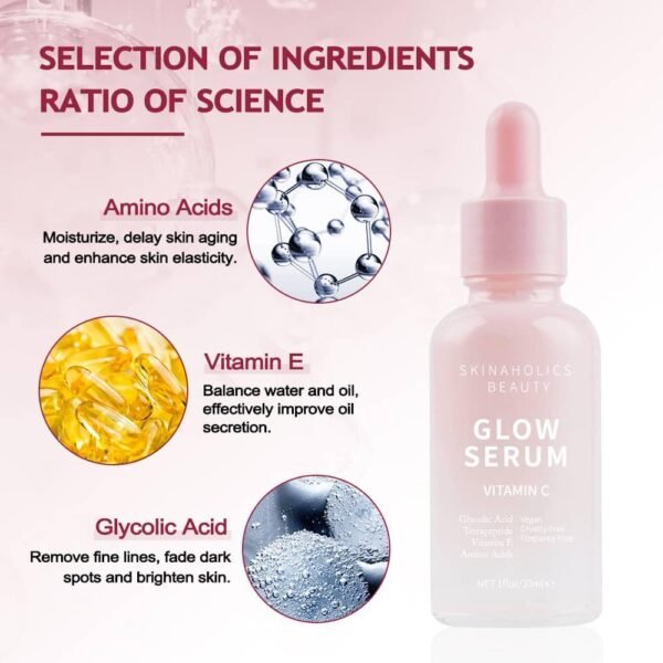 Brightening Anti-Aging Peptide Vitamin C + E Glycolic Acid Glow Serum 30ml - The World's Best Online Tretinoin Store